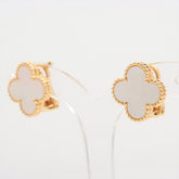 Van Cleef & Arpels Vintage Alhambra Mother of Pearl MOP Earrings